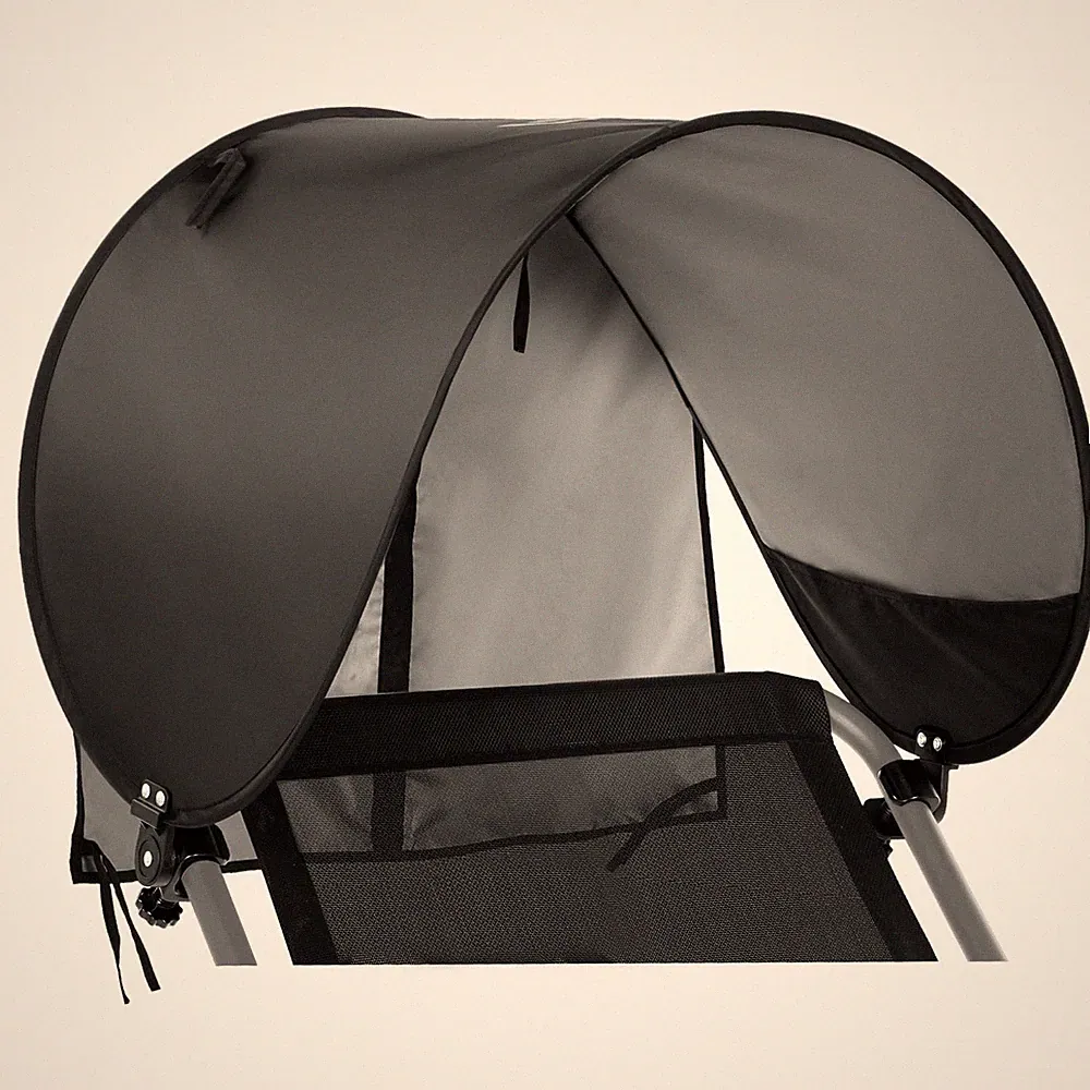 Chair Sun Shade: UPF 50+ Universal Chair Canopy with Adjustable Angle & Back...