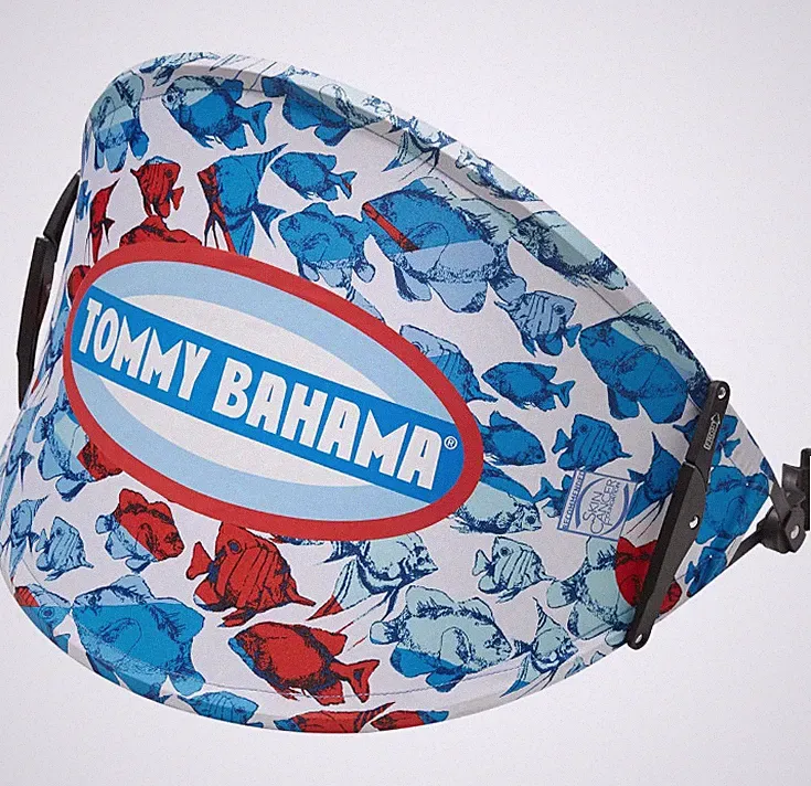 NEW Tommy Bahama Kids CANOPY Clip-on Personal Beach Chair SHADE School of Fish